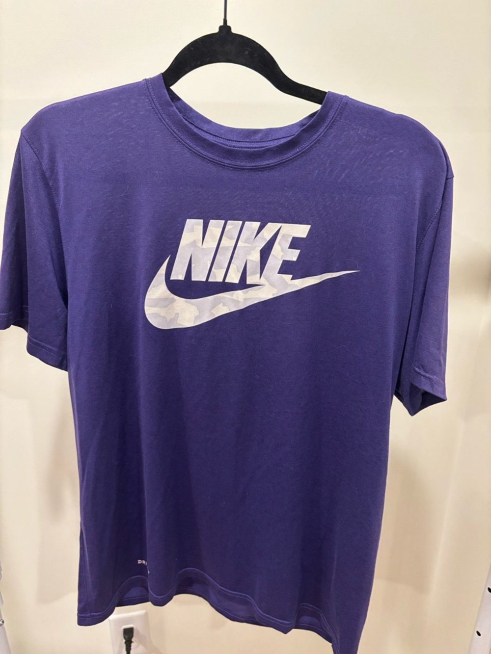 Nike Women’s Purple T-Shirt with White Logo